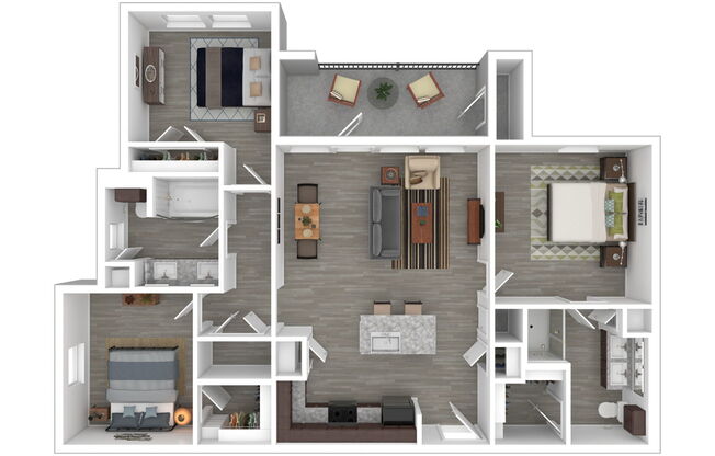 3 beds, 2 baths, 1,154 sqft, $1,564