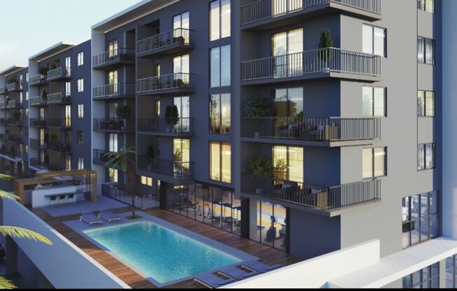 2 beds, 2 baths, 901 sqft, $2,861, Unit 605