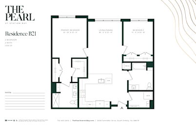 2 beds, 2 baths, $3,325