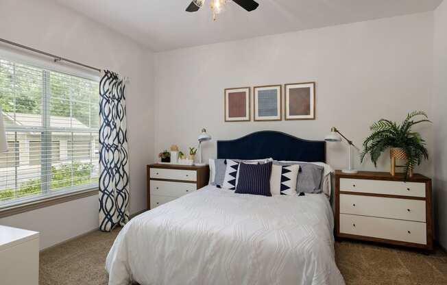 Model Guest Bedroom at Sandstone Creek Apartments Overland Park KS