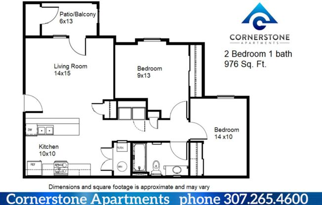 2 beds, 1 bath, 914 sqft, $937