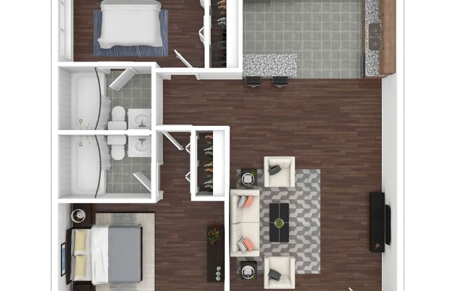 2 beds, 2 baths, 845 sqft, $1,475