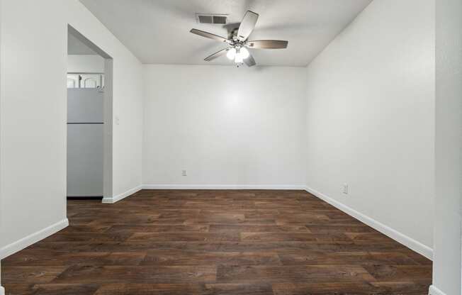 Dining Area with Vinyl Plank Flooring