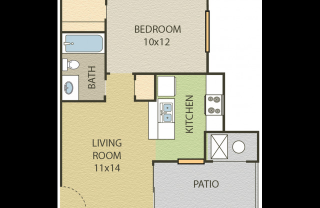 1 bed, 1 bath, 506 sqft, $1,125