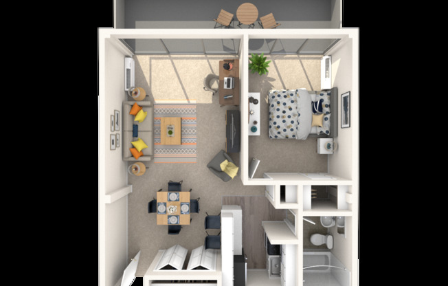 1 bed, 1 bath, 526 sqft, $1,295, Unit 601