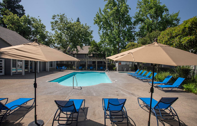 Bishops Court swimming pool and furniture
