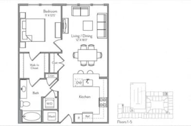 1 bed, 1 bath, 760 sqft, $2,028