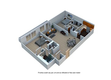 2 beds, 2 baths, 1,120 sqft, $2,421
