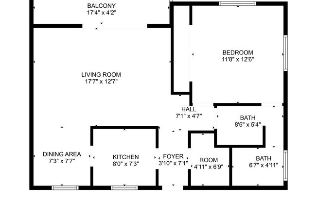 1 bed, 1 bath, 709 sqft, $1,850, Unit Apt 208W