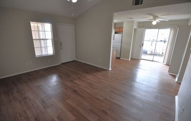 Cute corner lot duplex.