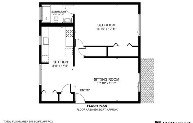 1 bed, 1 bath, 656 sqft, $1,799, Unit APT#53