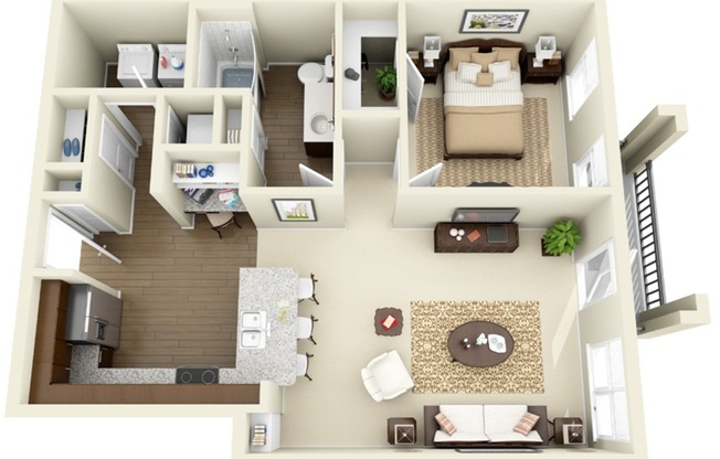 1 bed, 1 bath, 785 sqft, $1,335