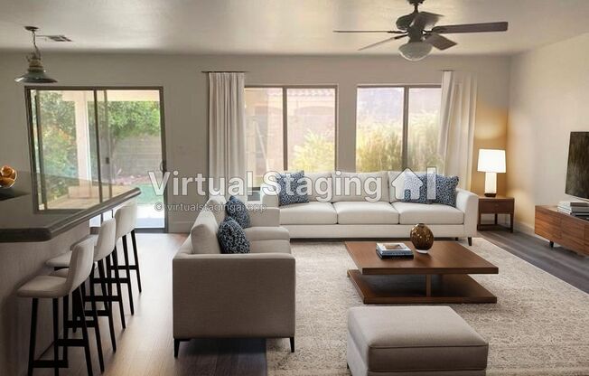 Available For Viewing on October 1, 2025. Gorgeous SW Las Vegas 3 beds, 2.5 baths. Luxury vinyl planks throughout.