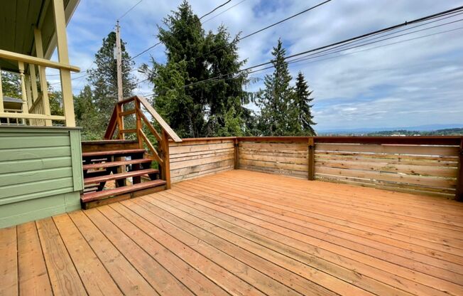 Spectacular View! Remodeled One bedroom with Partially finished basement in Linnton~ Front and back Decks