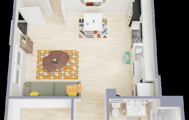 Studio, 1 bath, 404 sqft, $1,700