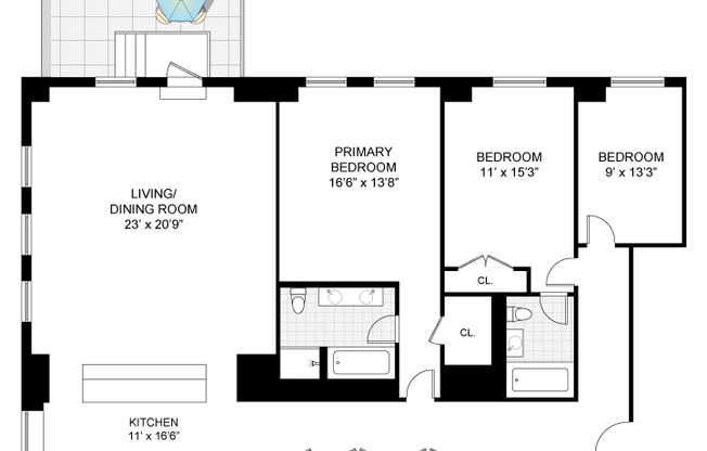3 beds, 3 baths, 2,200 sqft, $15,000, Unit 710