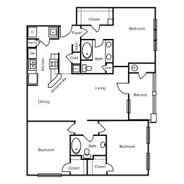 3 beds, 2 baths, 1,411 sqft, $1,855