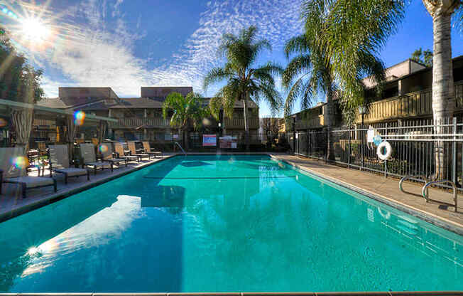 Invigorating Swimming Pool at Highlander Park Apts, Riverside, California