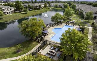 Aerial view of The Gardens at Polaris
