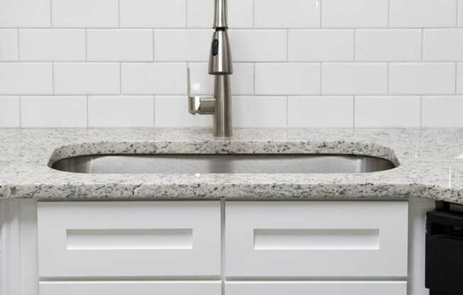 close up sink in countertops