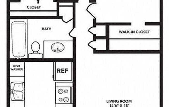 2 beds, 1 bath, 800 sqft, $1,500, Unit 136