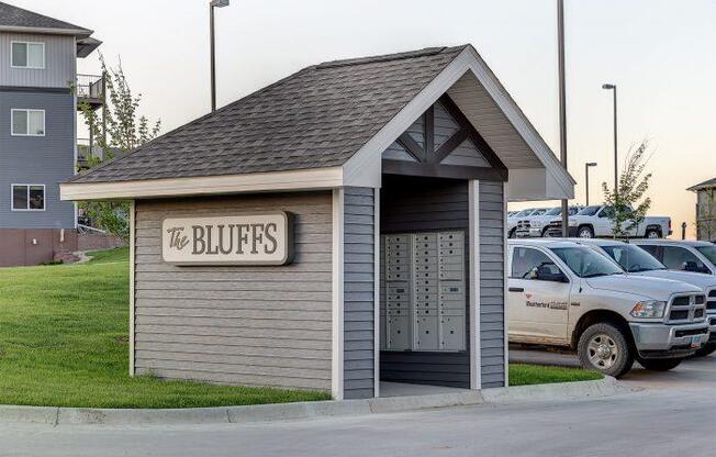 Mail center at Bluffs of Williston Apartments ND