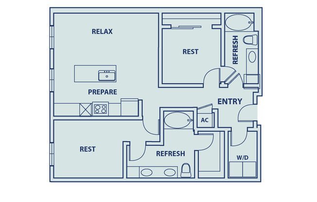 2 beds, 2 baths, 1,030 sqft, $2,015, Unit 245