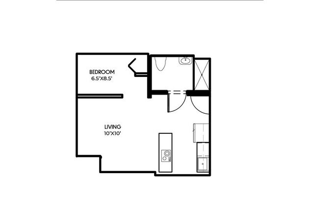 1 bed, 1 bath, 429 sqft, $1,699, Unit 319