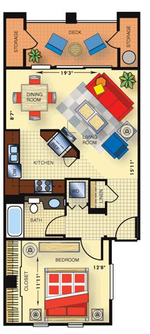 1 bed, 1 bath, $1,795, Unit # 229
