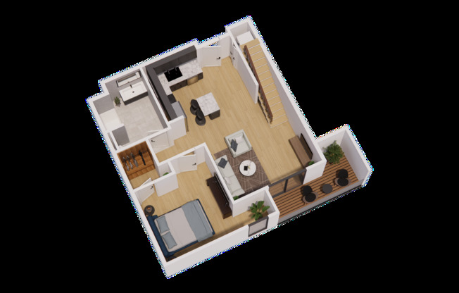1 bed, 1 bath, 679 sqft, $2,900, Unit 701