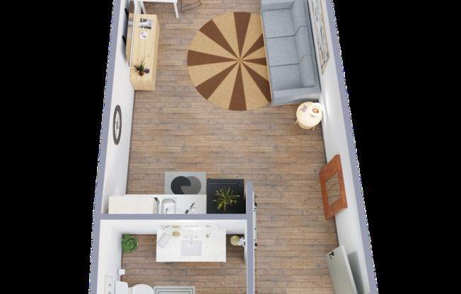 Studio, 1 bath, 349 sqft, $879, Unit 621