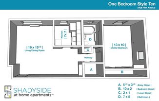 1 bed, 1 bath, 625 sqft, $1,515, Unit F410