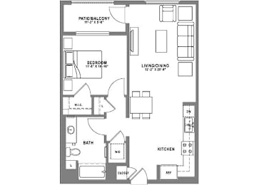 1 bed, 1 bath, 762 sqft, $2,927