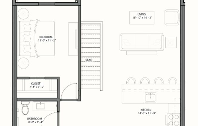 1 bed, 1 bath, 900 sqft, $1,525, Unit 1E204