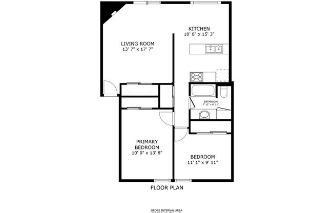 2 beds, 1 bath, 880 sqft, $1,199, Unit 09