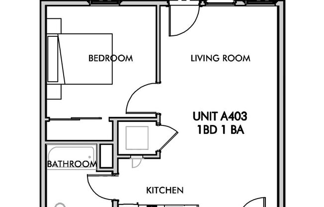 1 bed, 1 bath, 510 sqft, $1,549, Unit 1403