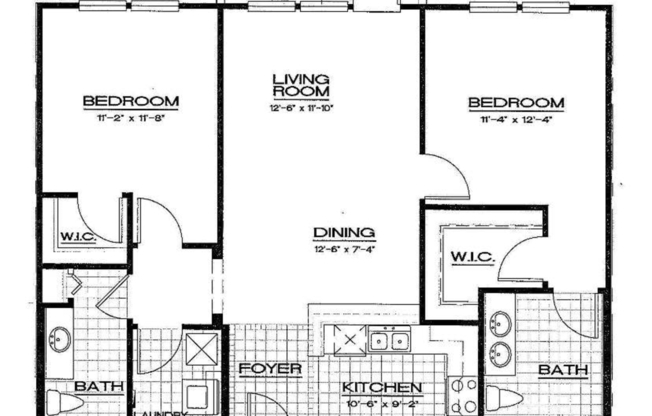 2 beds, 2 baths, 1,091 sqft, $1,797