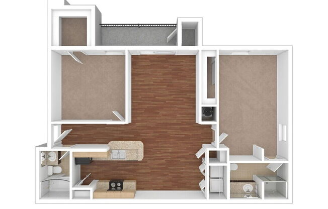 2 beds, 2 baths, 1,100 sqft, $1,254