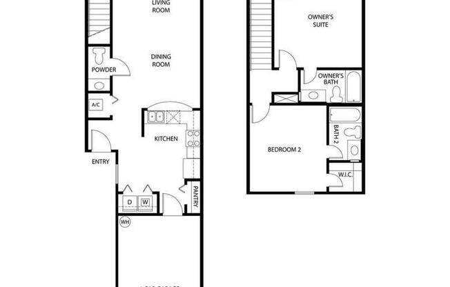 2 beds, 2.5 baths, $1,895