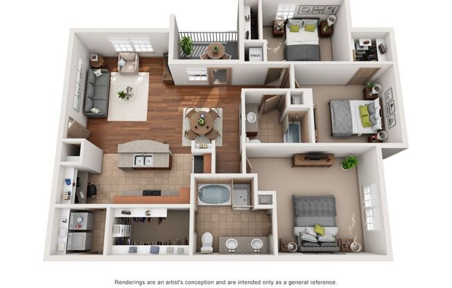 3 beds, 2 baths, 1,349 sqft, $1,845