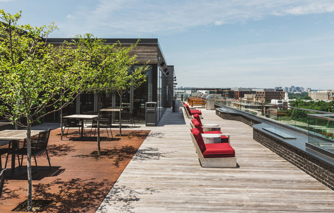 Relax on the rooftop and take in views of Washington D.C.