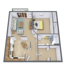 1 bed, 1 bath, 790 sqft, $935