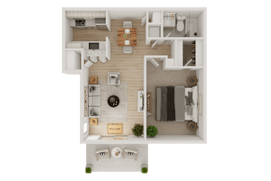 1 bed, 1 bath, 670 sqft, $804