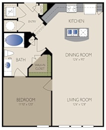 1 bed, 1 bath, 785 sqft, $1,224