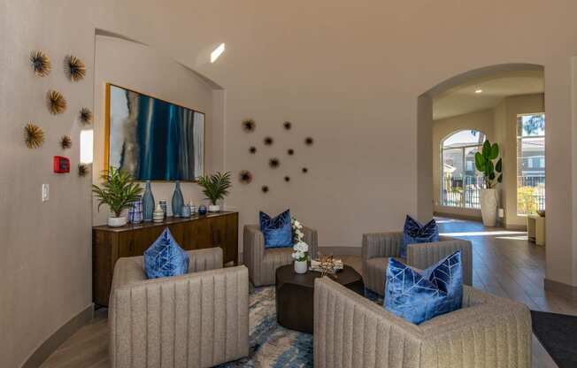 Amenities-Clubhouse Lounge at The Belmont by Picerne, Las Vegas, NV