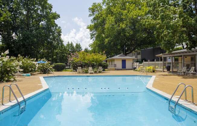 large pool at Malibu at Martin Apartments in Huntsville, Alabama