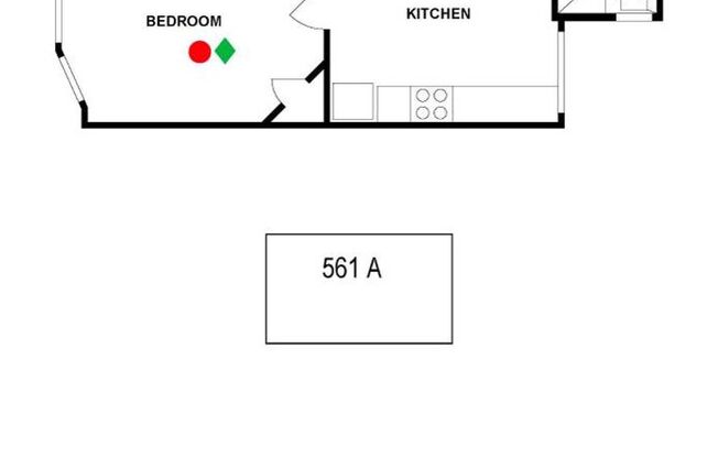 Studio, 1 bath, 325 sqft, $1,950, Unit 561A Shotwell Street