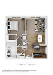 1 bed, 1 bath, 702 sqft, $1,209