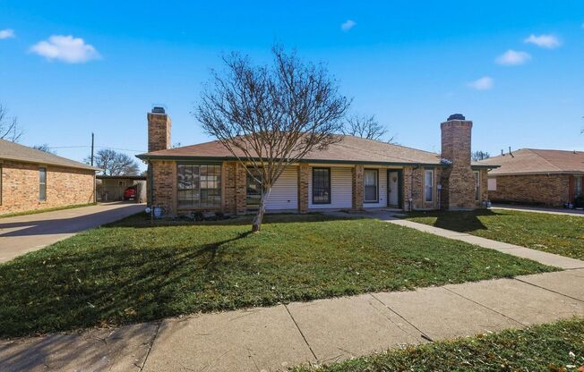 Half of Duplex Ready for New Tenants- 2 Bed, 2 Bath- North Richland Hills- Birdville ISD- 76180
