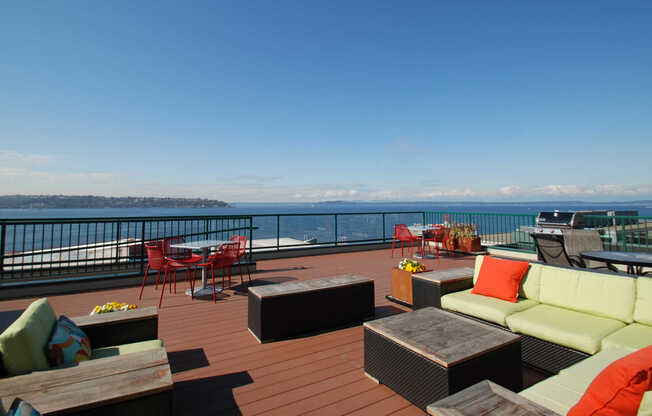 Rooftop with Views of Puget Sound